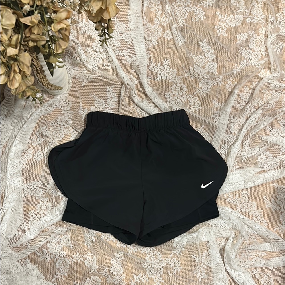Nike Black Athletic Dri-Fit Running w Spandex Shorts